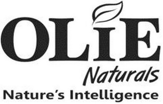 OLIE NATURALS NATURE'S INTELLIGENCE logo