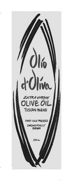 OLIO D'OLIVA EXTRA VIRGIN OLIVE OIL TUSCAN BLEND FIRST COLD PRESSED ORGANICALLY GROWN 250 ML logo