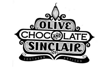 OLIVE AND SINCLAIR CHOCOLATE CO. SOUTHERN ARTISAN logo