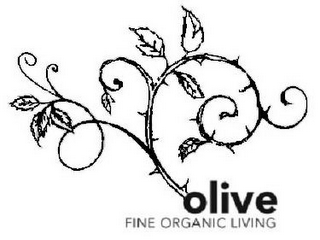 OLIVE FINE ORGANIC LIVING logo