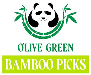 O'LIVE GREEN BAMBOO PICKS logo