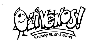 OLIVENOS! CRUNCHY STUFFED OLIVES logo