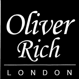 OLIVER RICH LONDON logo