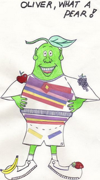 OLIVER, WHAT A PEAR! logo