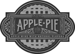 OLIVER WINERY & VINEYARDS APPLE PIE APPLE WINE WITH NATURAL FLAVORS logo