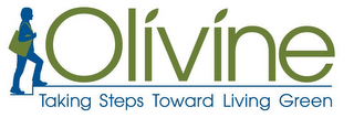 OLIVINE TAKING STEPS TOWARDS LIVING GREEN logo