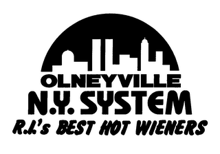OLNEYVILLE N.Y. SYSTEM R.I.'S BEST HOT WIENERS logo