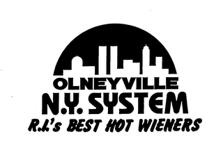 OLNEYVILLE N.Y. SYSTEM R.I.'S BEST HOT WIENERS logo