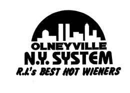 OLNEYVILLE N.Y. SYSTEM R.I.'S BEST HOT WIENERS logo