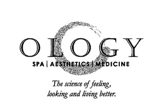OLOGY SPA / AESTHETICS / MEDICINE THE SCIENCE OF FEELING, LOOKING AND LIVING BETTER. logo