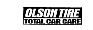 OLSON TIRE TOTAL CAR CARE logo