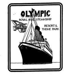 OLYMPIC ROYAL MAIL STEAMSHIP WHITE STAR LINE RESORT AND THEME PARK logo