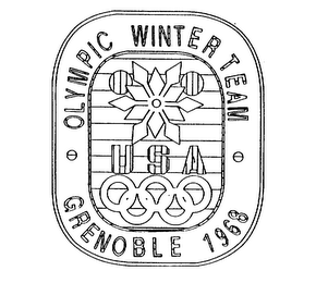 OLYMPIC WINTER TEAM USA GRENOBLE 1968 logo