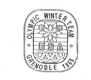 OLYMPIC WINTER TEAM USA GRENOBLE 1968 logo