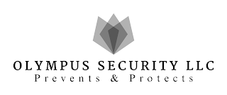 OLYMPUS SECURITY LLC PREVENTS & PROTECTS logo