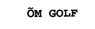 OM GOLF logo