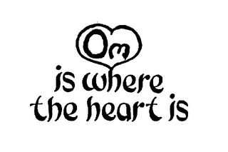 OM IS WHERE THE HEART IS logo