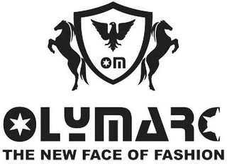 OM OLYMARC THE NEW FACE OF FASHION logo