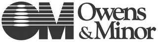 OM OWENS & MINOR logo