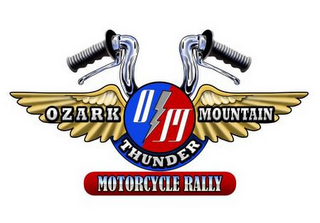 OM OZARK MOUNTAIN THUNDER MOTORCYCLE RALLY logo