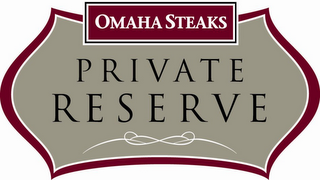 OMAHA STEAKS PRIVATE RESERVE logo
