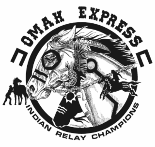 OMAK EXPRESS INDIAN RELAY CHAMPIONS logo