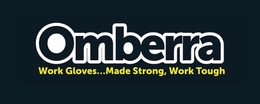 OMBERRA WORK GLOVES...MADE STRONG, WORK TOUGH logo