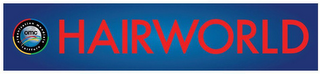 OMC ORGANISATION MONDIALE COIFFURE HAIRWORLD logo