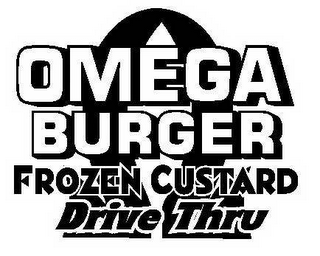 OMEGA BURGER FROZEN CUSTARD DRIVE THRU logo