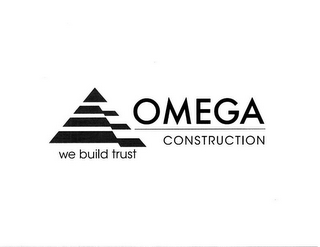 OMEGA CONSTRUCTION  WE BUILD TRUST logo