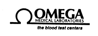 OMEGA MEDICAL LABORATORIES THE BLOOD TEST CENTERS logo