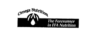 OMEGA NUTRITION THE FORERUNNER IN EFA NUTRITION logo