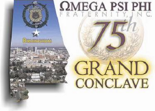 OMEGA PSI PHI FRATERNITY, INC. 75TH GRAND CONCLAVE BIRMINGHAM logo