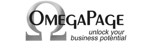 OMEGAPAGE UNLOCK YOUR BUSINESS POTENTIAL logo