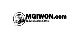 OMGIWON.COM IT JUST MAKES CENTS logo