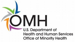 OMH U.S. DEPARTMENT OF HEALTH AND HUMAN SERVICES OFFICE OF MINORITY HEALTH logo