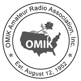OMIK OMIK AMATEUR RADIO ASSOCIATION, INC. EST. AUGUST 12, 1952 logo