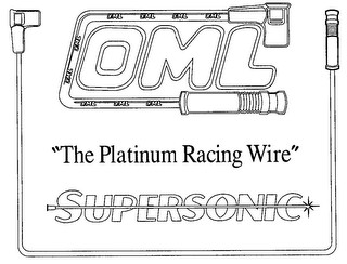 OML "THE PLATINUM RACING WIRE" SUPERSONIC logo