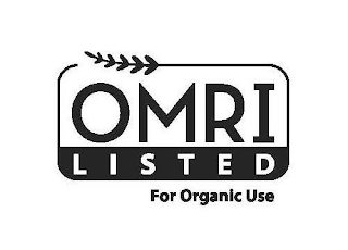 OMRI LISTED FOR ORGANIC USE logo