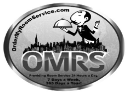 OMRS ORDERMYROOMSERVICE.COM PROVIDING ROOM SERVICE 24 HOURS A DAY, 7 DAYS A WEEK, 365 DAYS A YEAR! logo