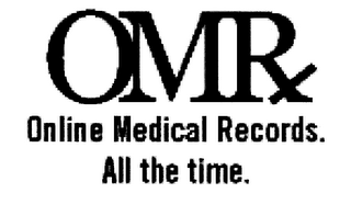 OMRX ONLINE MEDICAL RECORDS.  ALL THE TIME. logo