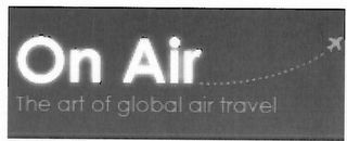 ON AIR THE ART OF GLOBAL AIR TRAVEL logo