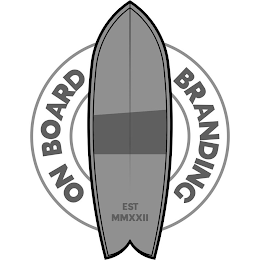 ON BOARD BRANDING EST MMXXII logo
