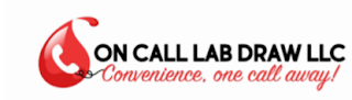 ON CALL LAB DRAW LLC CONVENIENCE, ONE CALL AWAY! logo
