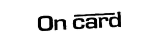 ON CARD logo