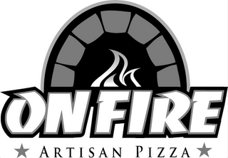 ON FIRE ARTISAN PIZZA logo