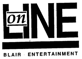 ON LINE BLAIR ENTERTAINMENT logo