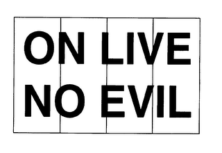 ON LIVE NO EVIL logo