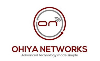 ON OHIYA NETWORKS ADVANCED TECHNOLOGY MADE SIMPLE logo