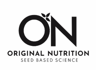 ON ORIGINAL NUTRITION SEED BASED SCIENCE logo
